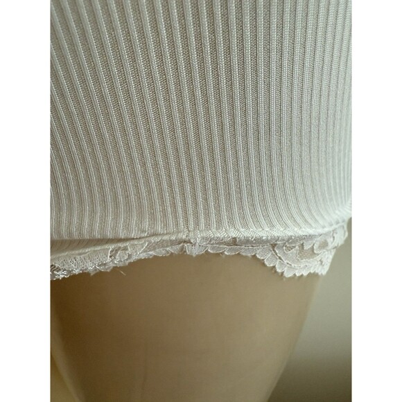 SHEIN Women’s Y2K Babydoll Lace Trim Cami Whimsy White Stretch 90s Dainty - Picture 6 of 8